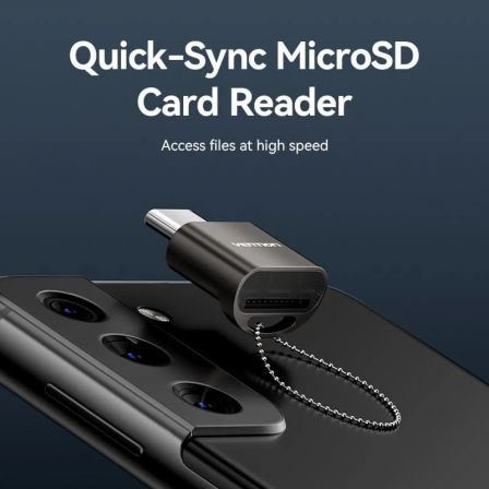 Vention CLMH0 Lector de tarjetas MicroSD USB 2.0 Tipo-C Gris